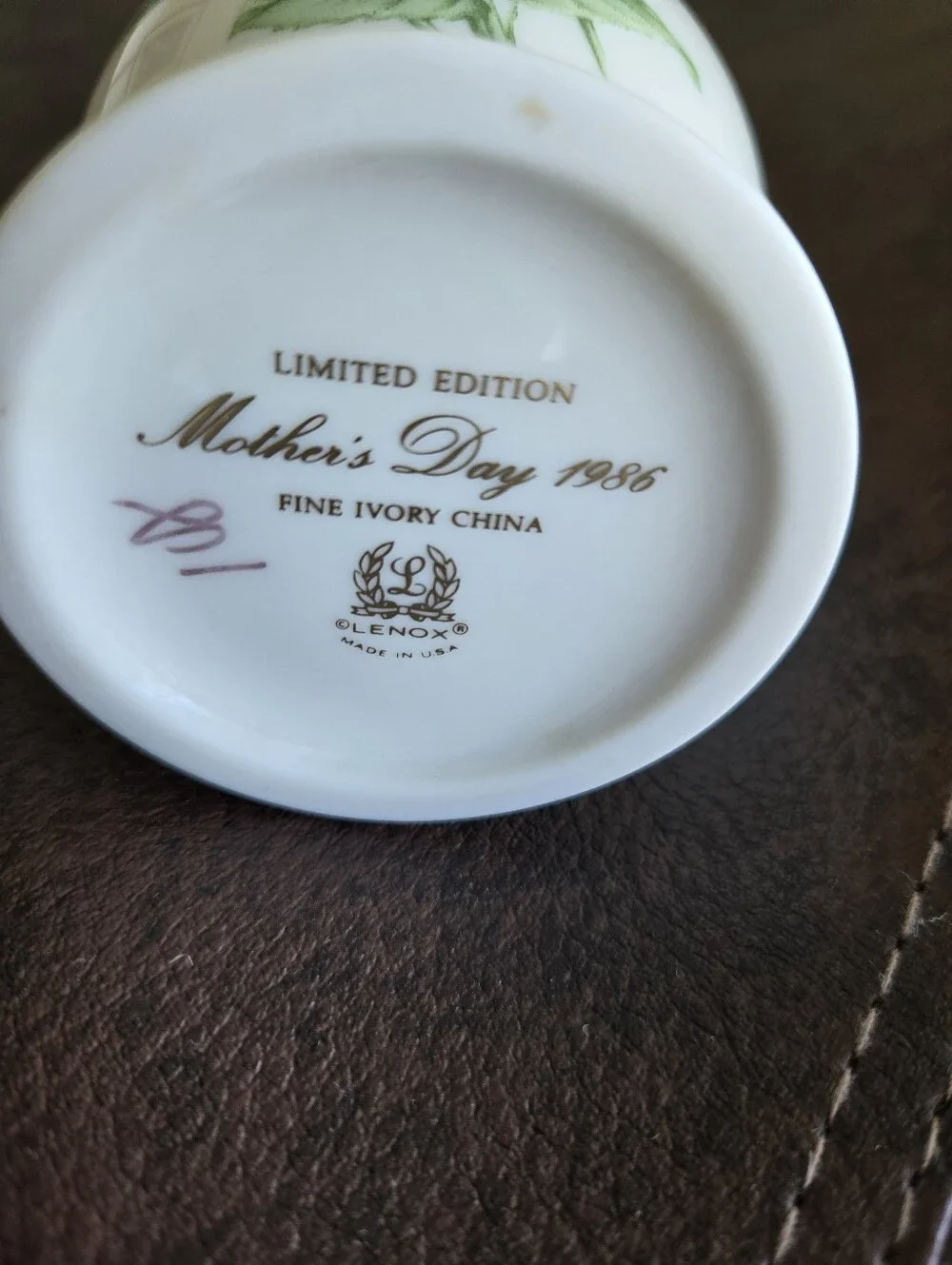 Lenox Vintage Limited Edition Mother's Day Vase